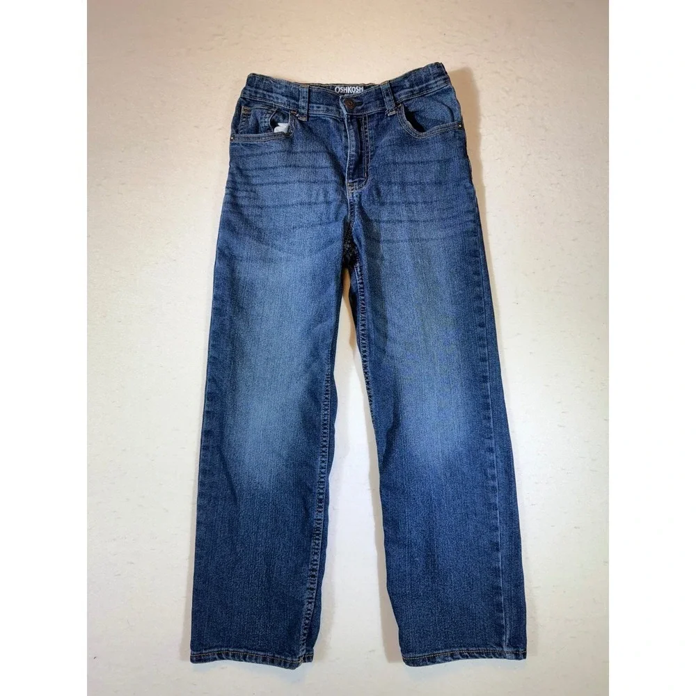 Oshkosh B'gosh Classic Jeans Boys Size 10R Medium Wash Straight Leg Denim
